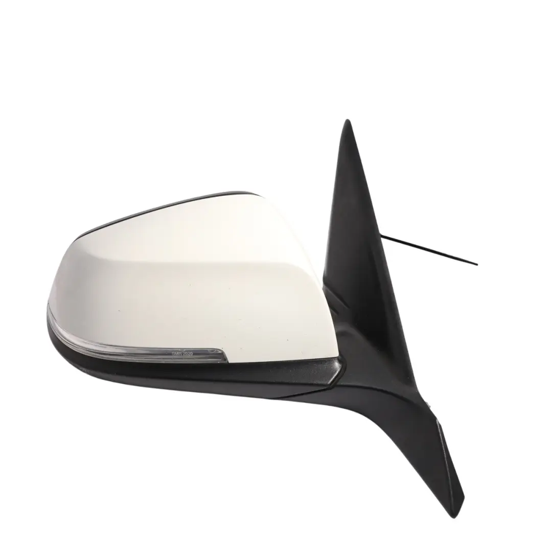BMW F20 Wing Mirror Heated Right O/S 6 Pins Outside Alpinweiss White 300 - SKU RHD-7242704-AW - Part number 7242704