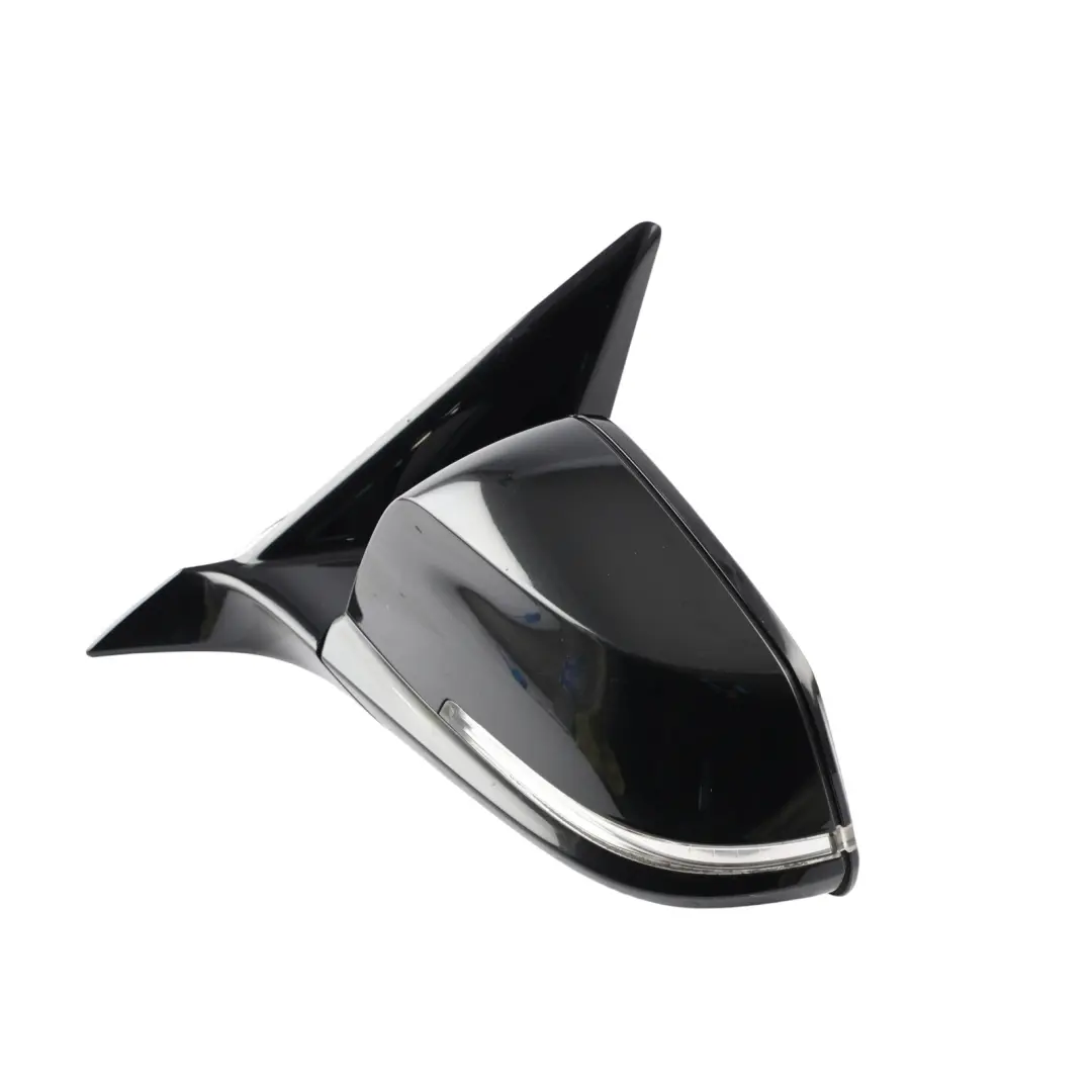 BMW F20 Wing Mirror Door Left Heated N/S High Gloss Black Sapphire Metallic 475 - SKU RHD-7242779-BS1 - Part number 7242779