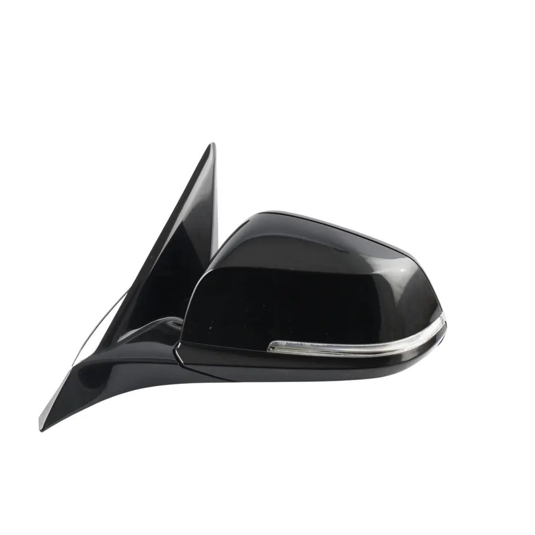 BMW F20 Wing Mirror Door Left Heated N/S High Gloss Black Sapphire Metallic 475 - SKU RHD-7242779-BS1 - Part number 7242779