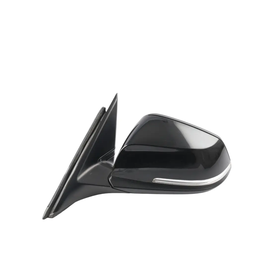  Wing Mirror BMW F30 F31 Heated Left Door N/S 6 Pins Black Sapphire Metallic 475 - SKU rhd-7245093-BS - Part number 7245093