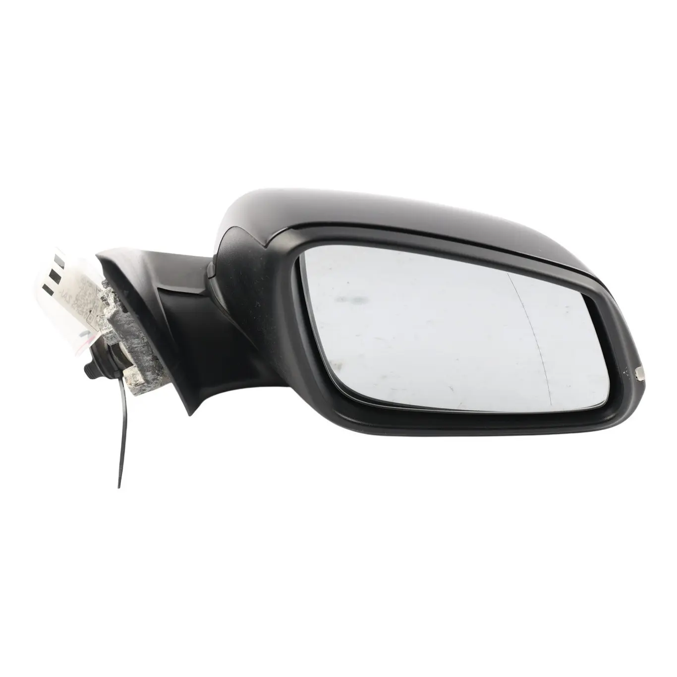 Wing Mirror BMW F30 F31 Heated Right Door O/S Black Sapphire Metallic 475 6 Pins