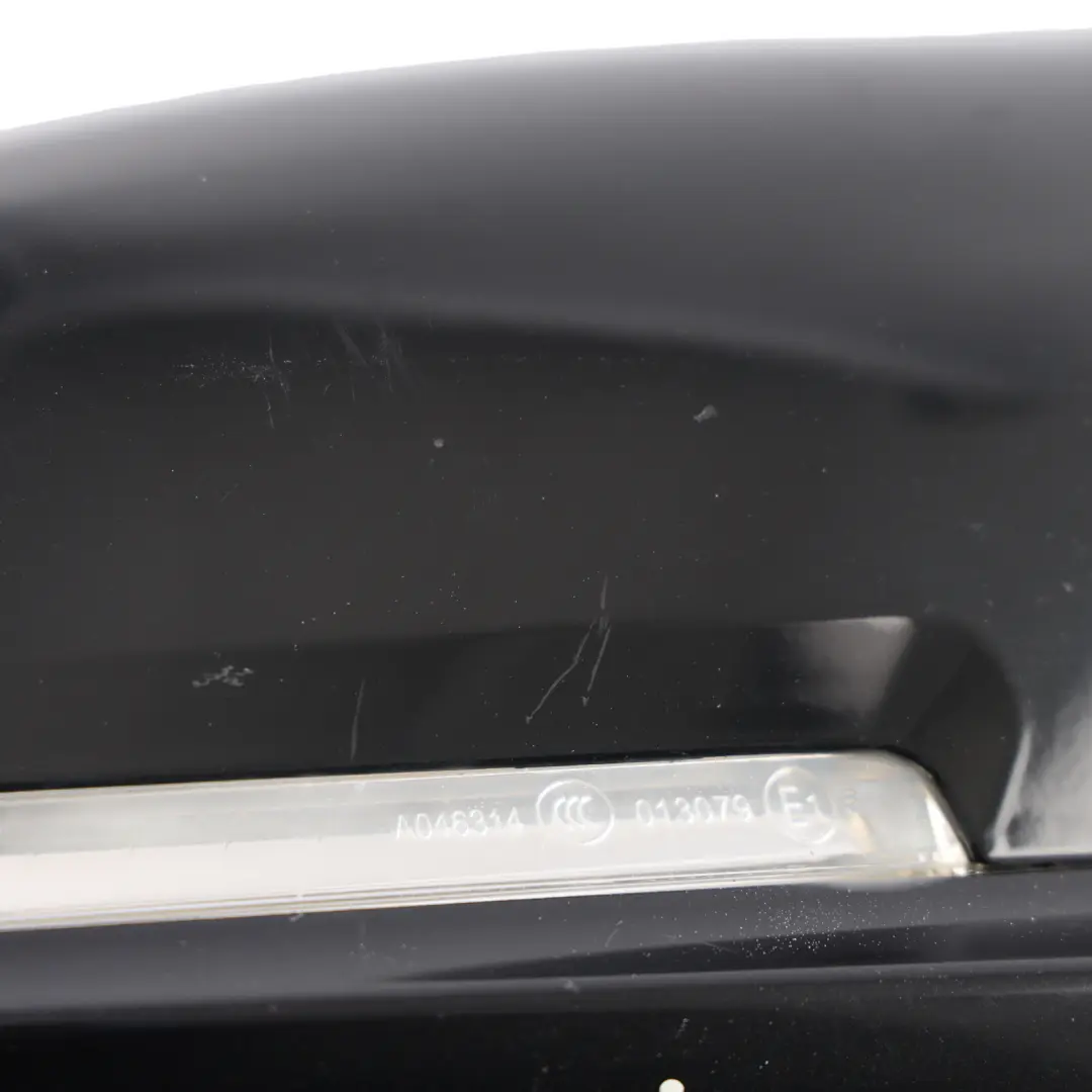 BMW F30 F31 Door Wing Mirror Shadow-Line Right O/S Black Sapphire 475 - SKU RHD-7245218-BS - Part number 7245218