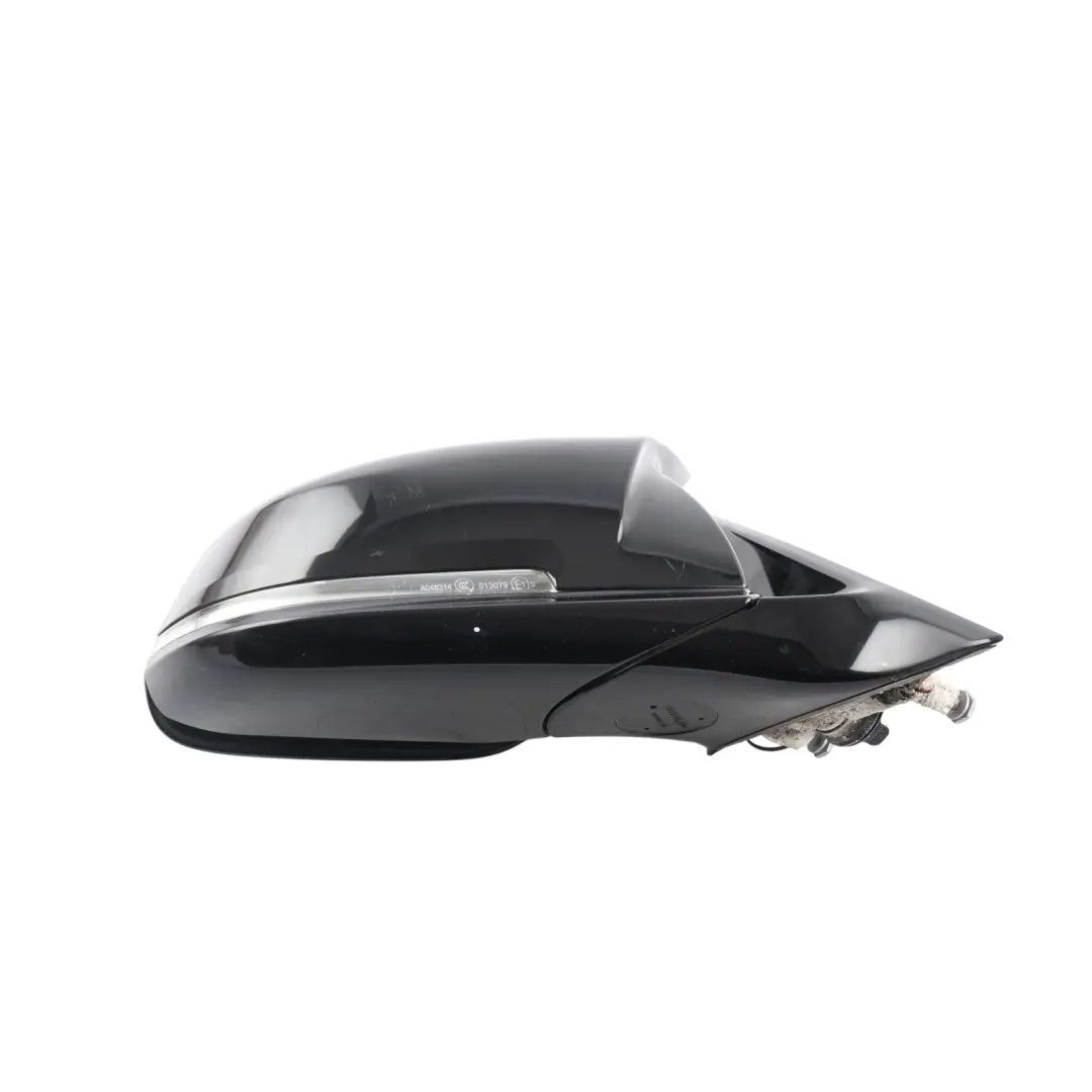 BMW F30 F31 Door Wing Mirror Shadow-Line Right O/S Black Sapphire 475 - SKU RHD-7245218-BS - Part number 7245218