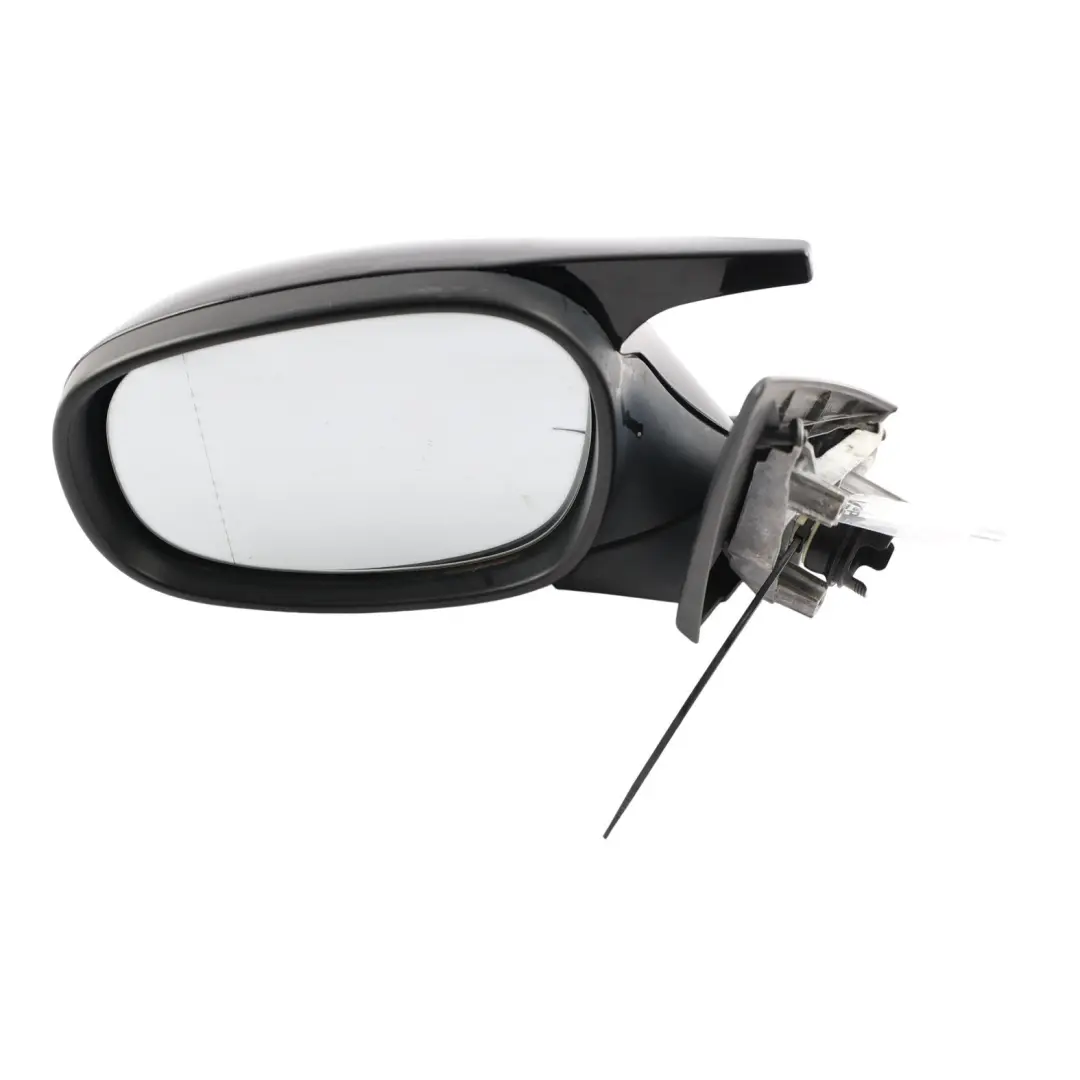 Heated Left Wing Mirror N/S Black Sapphire Metallic 475 to BMW E90 E91 LCI with Part number 7268263 BMW E90 E91 LCI Heated Left Wing Mirror N/S Black Sapphire Metallic 475 - SKU RHD-7268263-BS - Part number 7268263