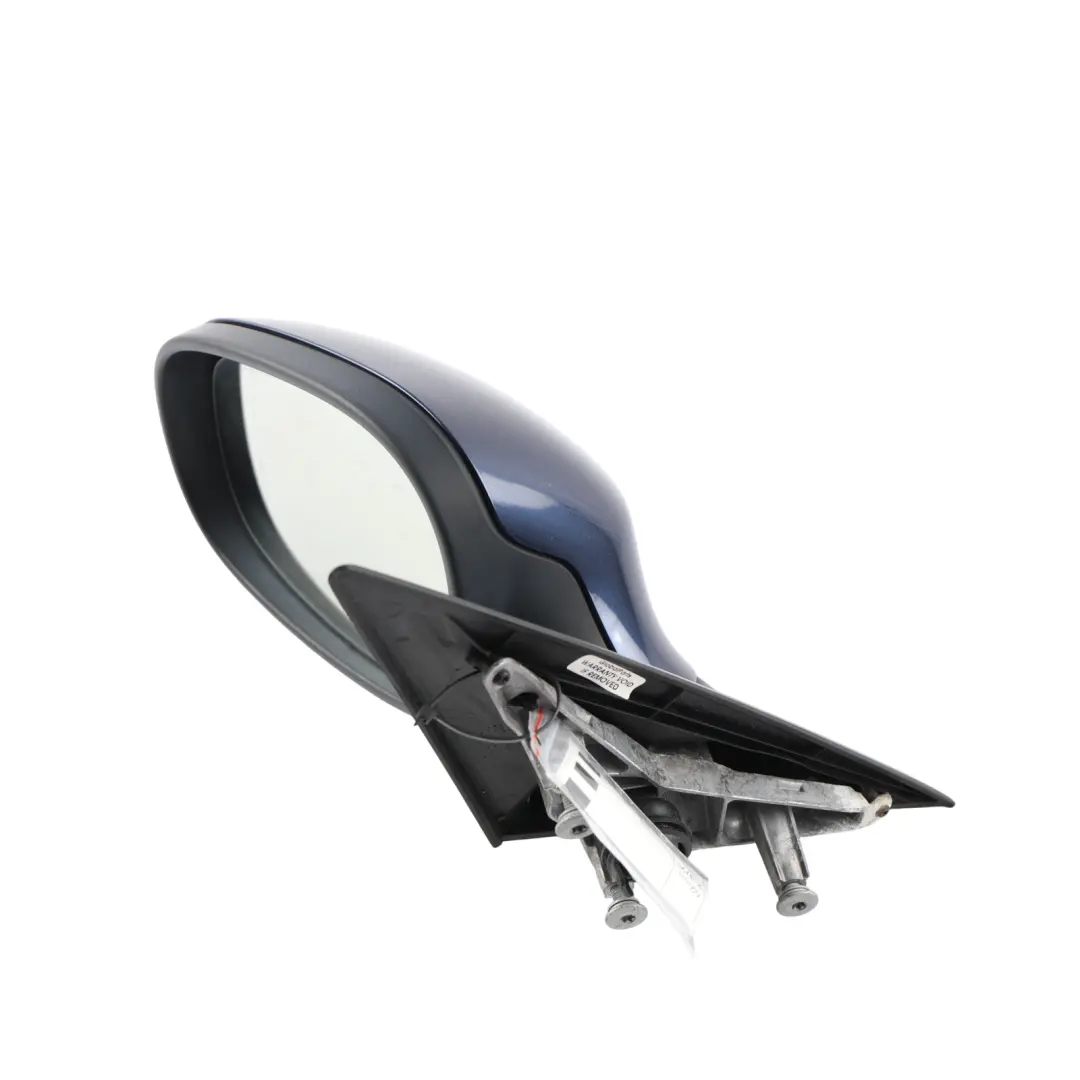 BMW E90 E91 LCI Power Fold Auto Dip Left Wing Mirror N/S Tiefseeblau Blue A76 - SKU RHD-7282573-DSB - Part number 7282573