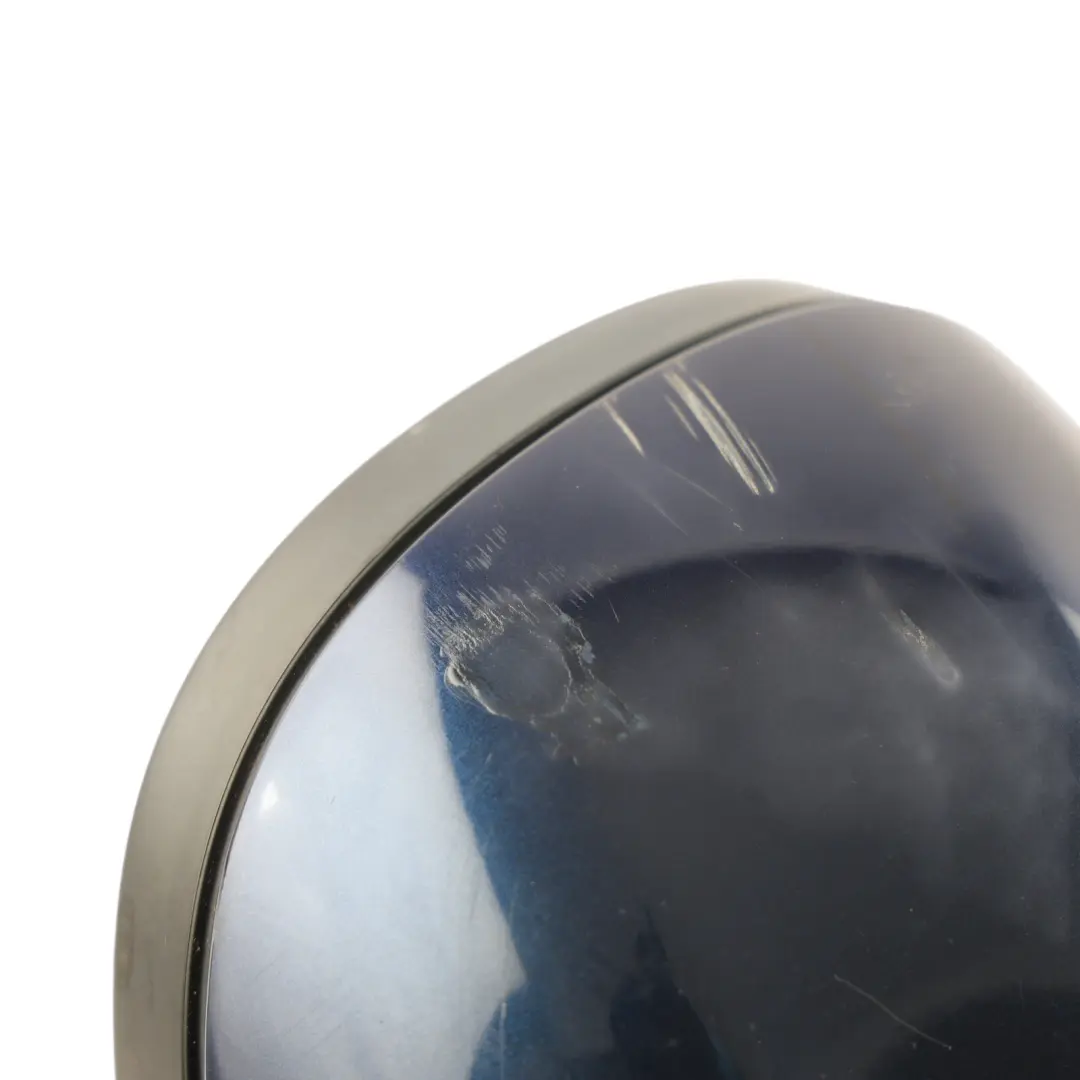 BMW E90 E91 LCI Power Fold Auto Dip Right Wing Mirror O/S Tiefseeblau Blue A76 - SKU RHD-7282574-DSB - Part number 7282574