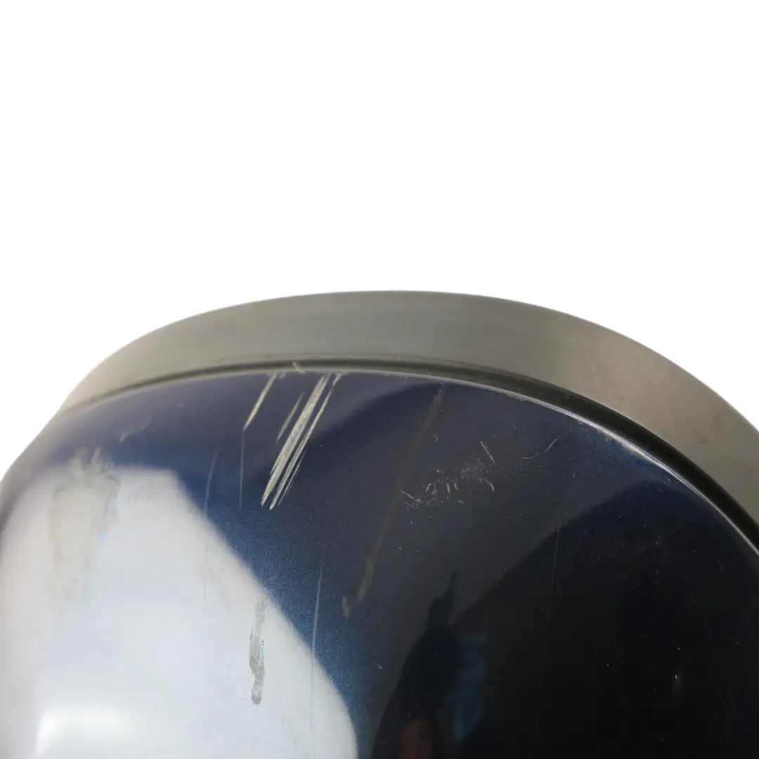 BMW E90 E91 LCI Power Fold Auto Dip Right Wing Mirror O/S Tiefseeblau Blue A76 - SKU RHD-7282574-DSB - Part number 7282574