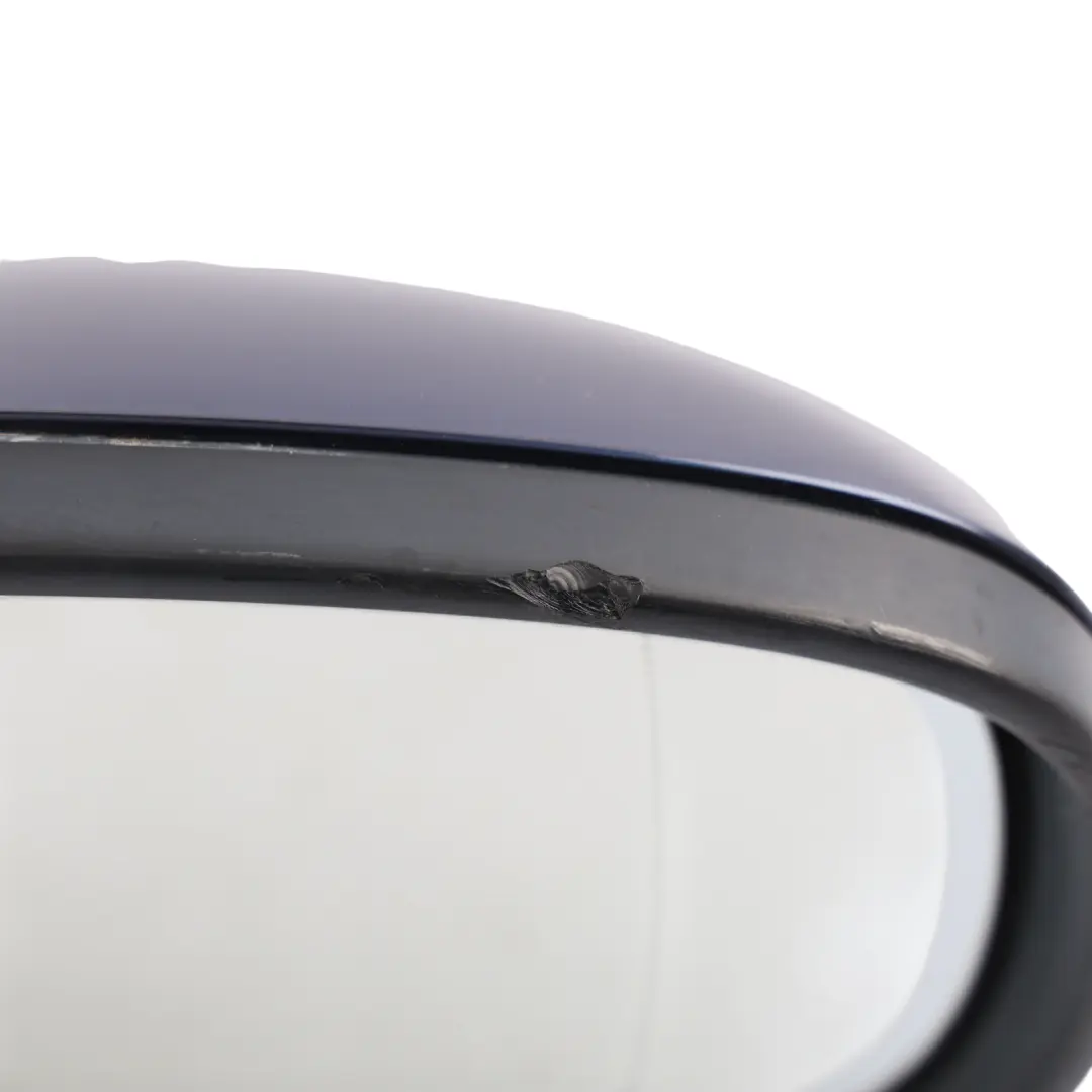 BMW E90 E91 LCI Power Fold Auto Dip Right Wing Mirror O/S Tiefseeblau Blue A76 - SKU RHD-7282574-DSB - Part number 7282574