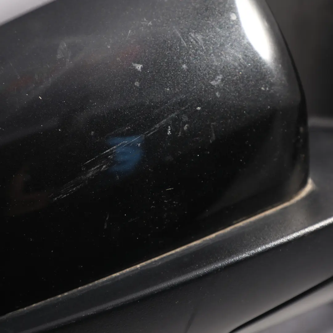 BMW X5 Series E70 Auto Dip Power Fold Right Wing Mirror O/S Black Sapphire 475 - SKU RHD-7282724-BS - Part number 7282724