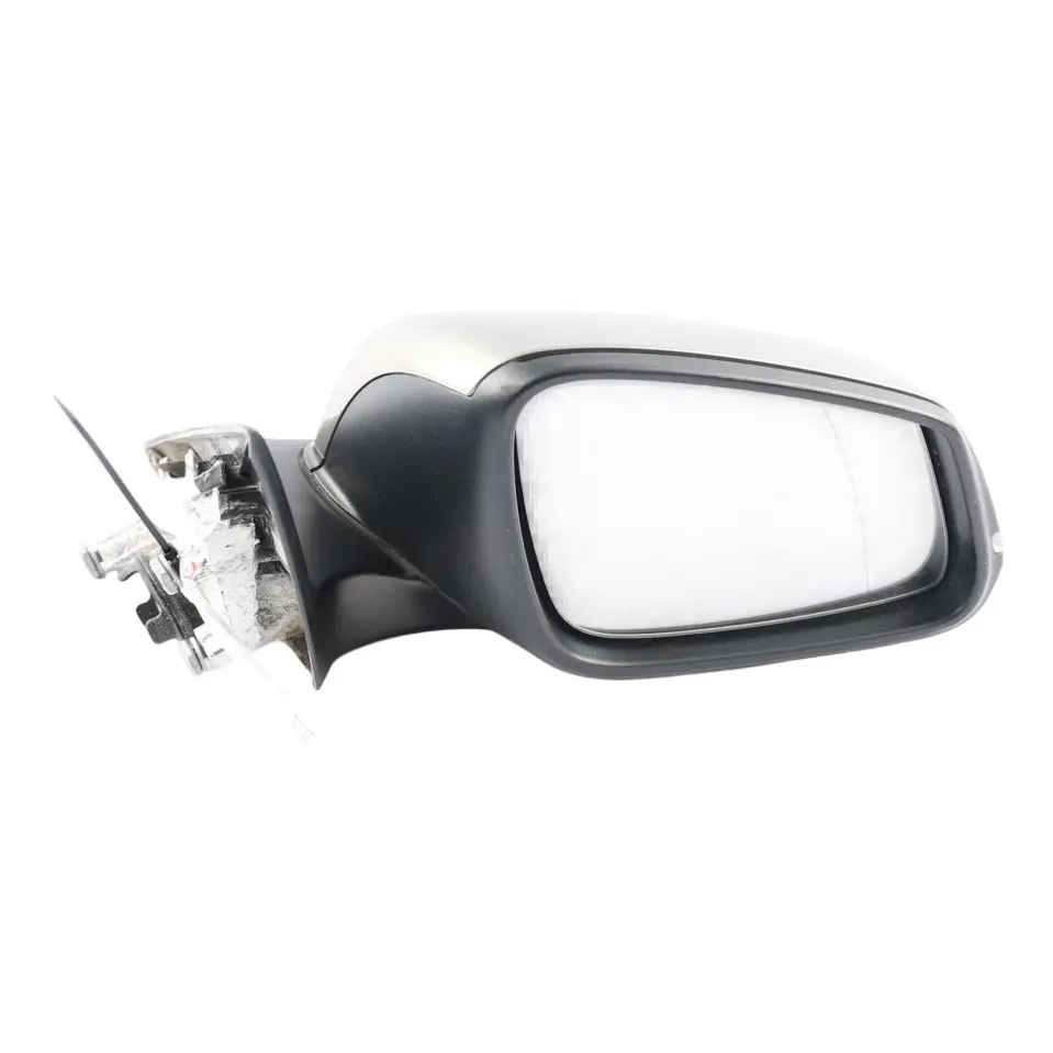 BMW F30 F31 Door Wing Mirror Heated Right O/S Platinsilber Silver Metallic - C08