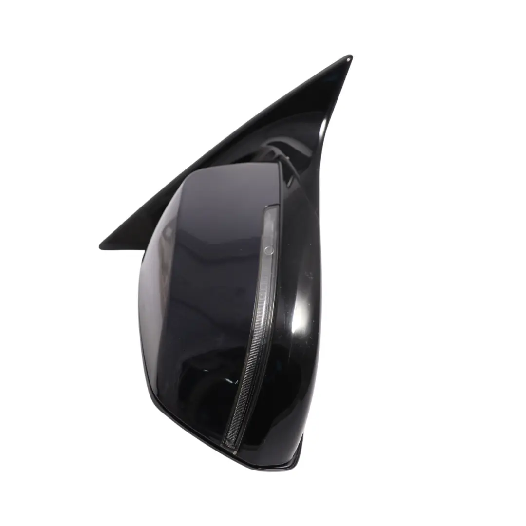 BMW F07 GT LCI Door Wing Mirror Auto Dip Right O/S Shadow Line Carbon Black-416 - SKU RHD-7352358-CAR - Part number 7352358