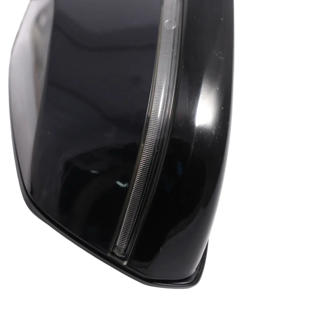 BMW F07 GT LCI Door Wing Mirror Auto Dip Right O/S Shadow Line Carbon Black-416 - SKU RHD-7352358-CAR - Part number 7352358