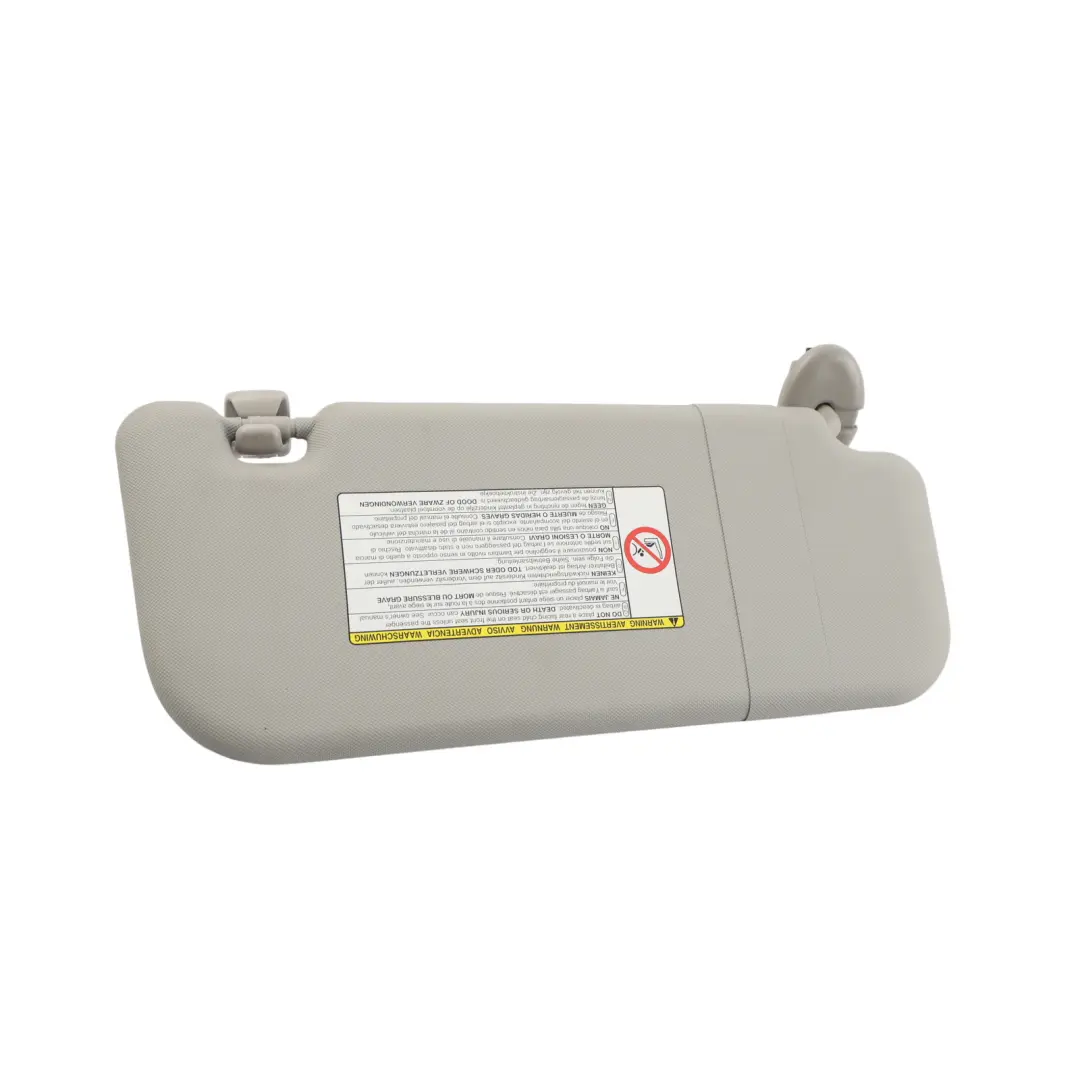 Toyota Auris E15 Sun Visor Cover Panel Trim Left N/S Beige - SKU RHD-7432002650B1 - Part number 7432002650B1