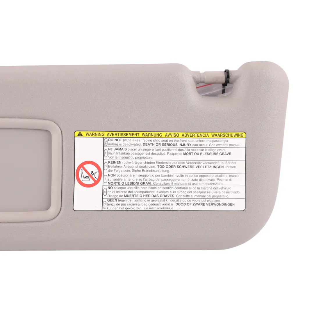 Sun Visor Panel Front Left Passenger Side N/S Grey 743100D130B0 to Toyota Yaris P9 with Part number 743200D260B0 Toyota Yaris P9 Sun Visor Panel Front Left Passenger Side N/S Grey 743100D130B0 - SKU RHD-743200D260B0 - Part number 743200D260B0