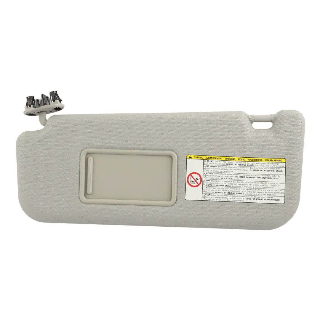 Sun Visor Cover Panel Left N/S Side Light Grey to Toyota Verso R2 with Part number 743200F060B0 Toyota Verso R2 Sun Visor Cover Panel Left N/S Side Light Grey - SKU RHD-743200F060B0 - Part number 743200F060B0