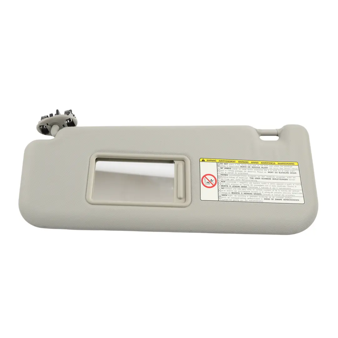 Sun Visor Cover Panel Left N/S Side Light Grey to Toyota Verso R2 with Part number 743200F060B0 Toyota Verso R2 Sun Visor Cover Panel Left N/S Side Light Grey - SKU RHD-743200F060B0 - Part number 743200F060B0