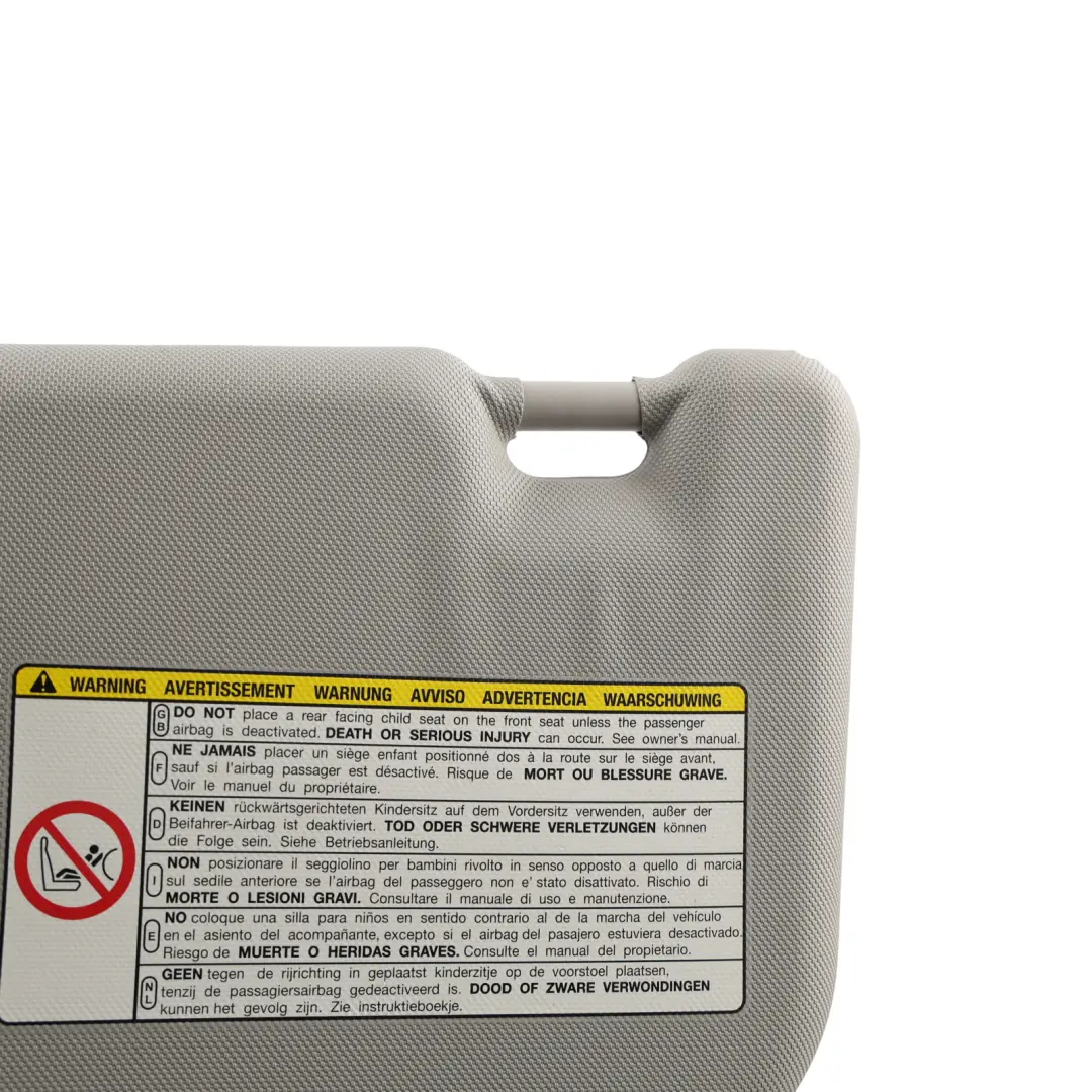 Toyota Verso R2 Sun Visor Cover Panel Left N/S Side Light Grey - SKU RHD-743200F060B0 - Part number 743200F060B0