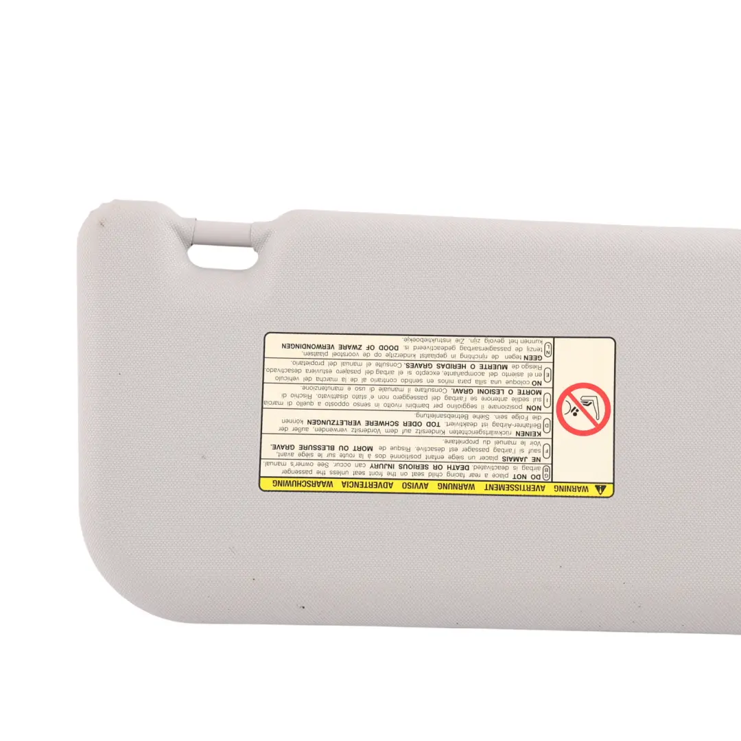 Sun Visor Cover Panel Left N/S Side Light Grey to Toyota Verso R2 with Part number 743200F060B0 Toyota Verso R2 Sun Visor Cover Panel Left N/S Side Light Grey - SKU RHD-743200F060B0 - Part number 743200F060B0