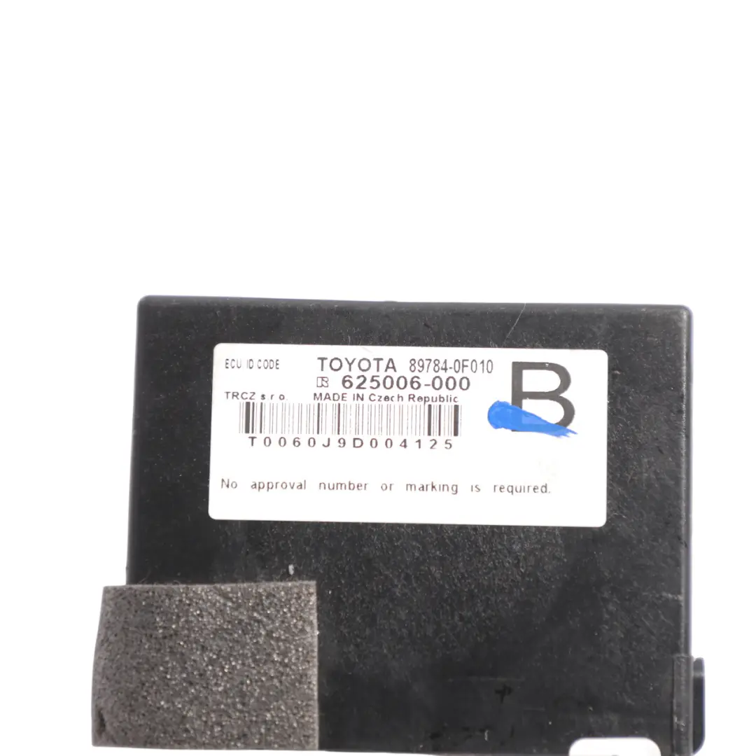 Mk2 Avensis Mk3 Yaw Rate Sensor Control Unit Module to Toyota Verso with Part number 897840F010 Toyota Verso Mk2 Avensis Mk3 Yaw Rate Sensor Control Unit Module - SKU RHD-897840F010 - Part number 897840F010
