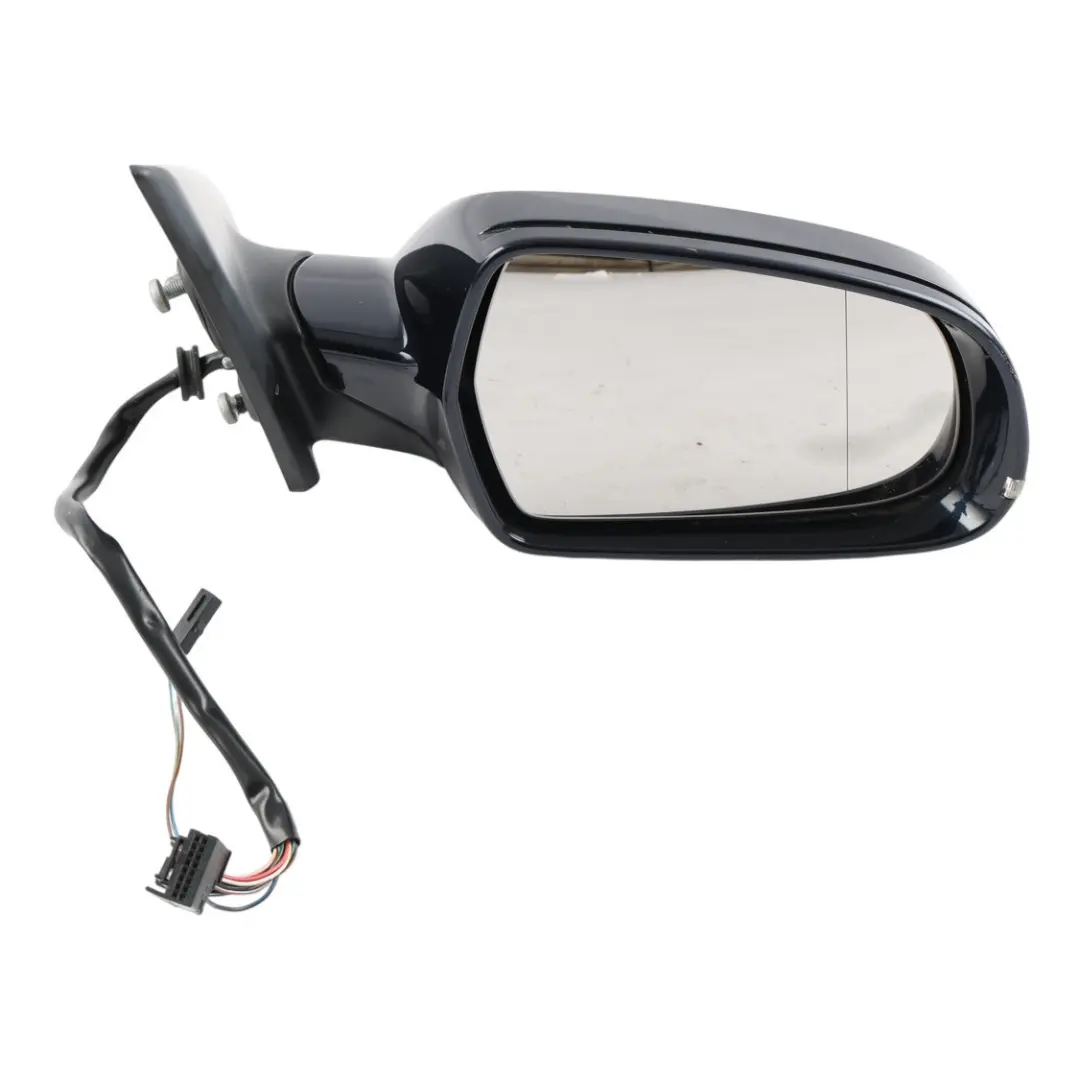 Audi A5 8F Side Wing Mirror Electric Right O/S Ocean Blue - Z5A - SKU RHD-8F2857410AF-OBL - Part number 8F2857410AF