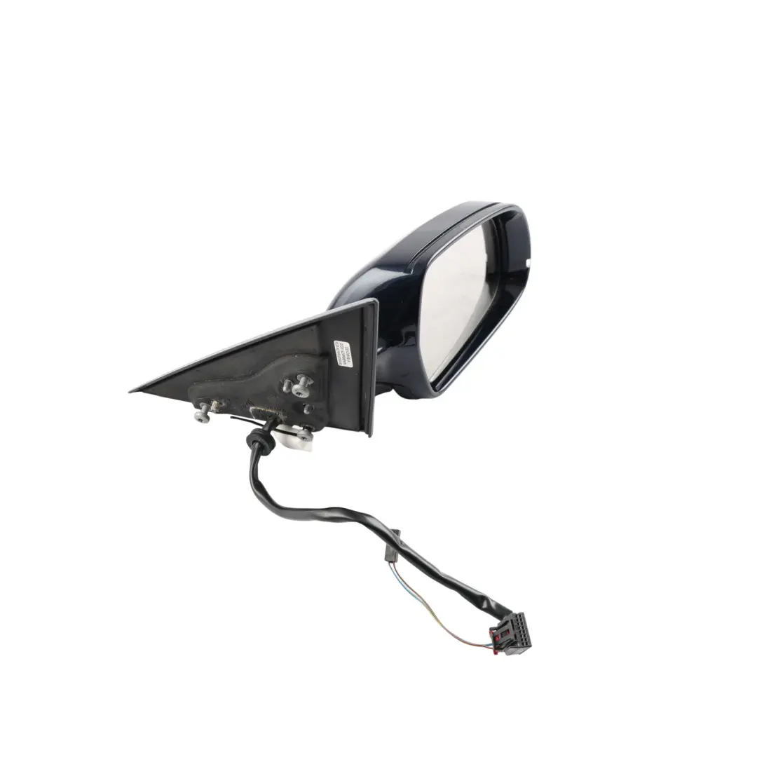 Audi A5 8F Side Wing Mirror Electric Right O/S Ocean Blue - Z5A - SKU RHD-8F2857410AF-OBL - Part number 8F2857410AF