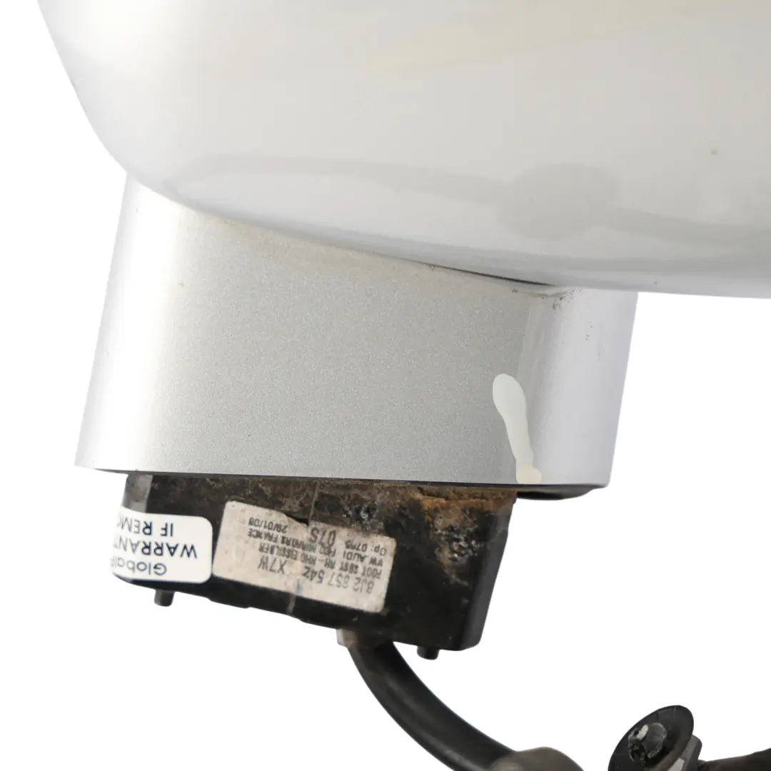 Audi TT 8J Coupe Door Wing Mirror Right O/S Ice Silver Metallic - X7W - SKU RHD-8J0857502A-ICS2 - Part number 8J0857502A