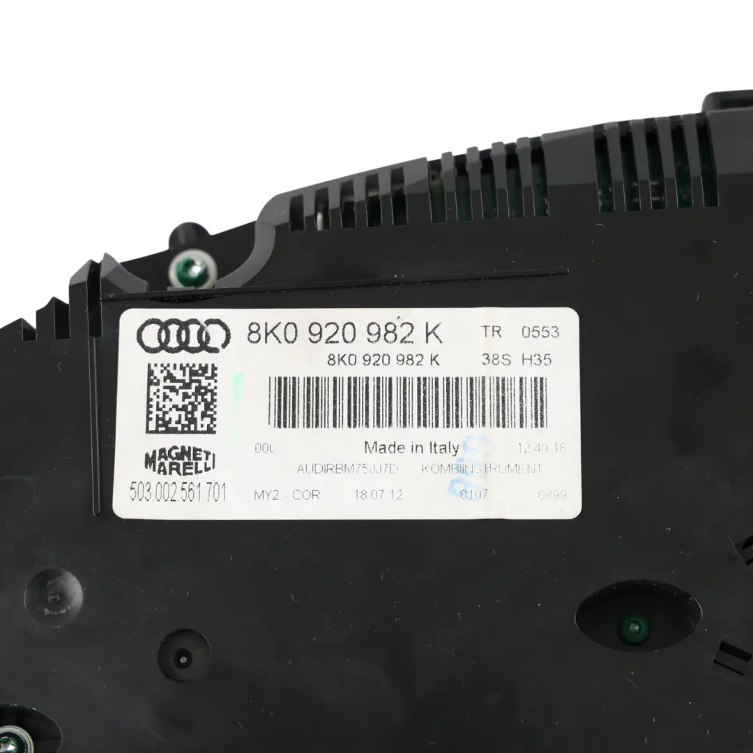 Audi S4 B8 Instrument Cluster Speedometer Clocks Petrol Automatic - SKU RHD-8K0920982K-1 - Part number 8K0920982K