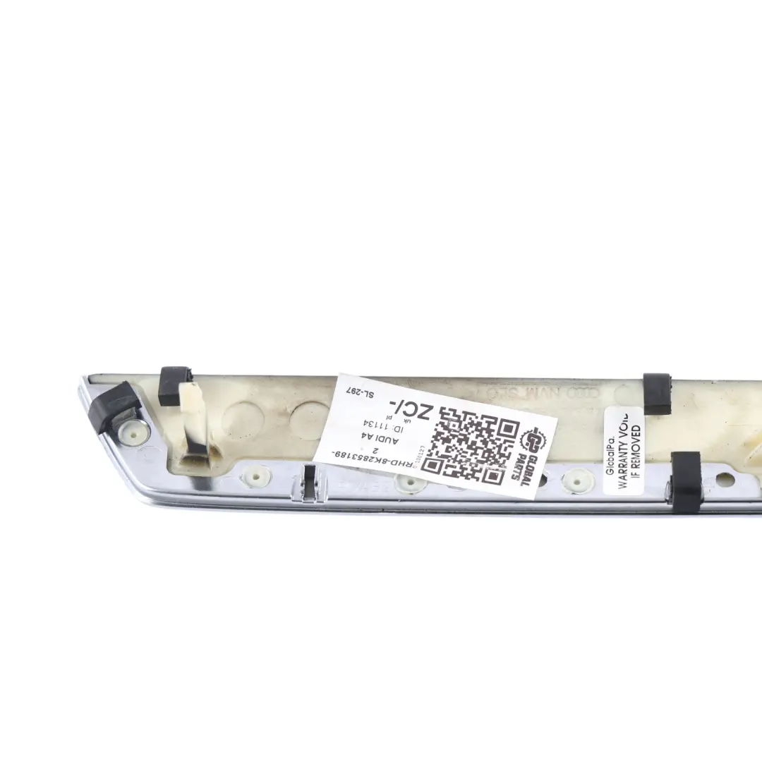 Front Dashboard Interior Decor Trim Strip Cover Left N/S to Audi A4 B8 with Part number 8K2853189Q Audi A4 B8 Front Dashboard Interior Decor Trim Strip Cover Left N/S - SKU RHD-8K2853189Q-1 - Part number 8K2853189Q