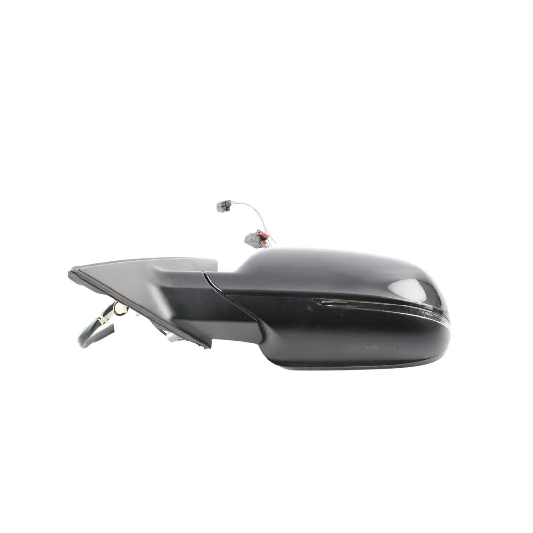 Audi A4 B8 Door Left N/S Mirror Wing Electric Brilliant Black Metallic - Y9B - SKU RHD-8K2857409AF-BBL1 - Part number 8K2857409AF