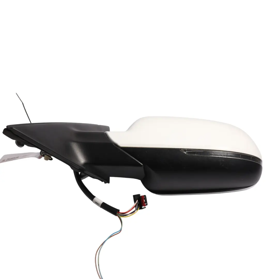 Audi A4 B8 Door Left N/S Mirror Wing Electric Ibis White Y9C - SKU RHD-8K2857409AF-IWH - Part number 8K2857409AF