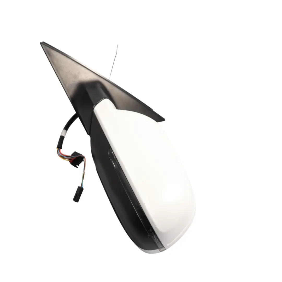 Audi A4 B8 Door Left N/S Mirror Wing Electric Ibis White Y9C - SKU RHD-8K2857409AF-IWH - Part number 8K2857409AF