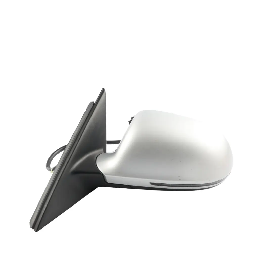 Audi A4 B8 Electric Wing Mirror Left N/S Ice Silver Metallic - X7W - SKU RHD-8K2857409D-ICS - Part number 8K2857409D