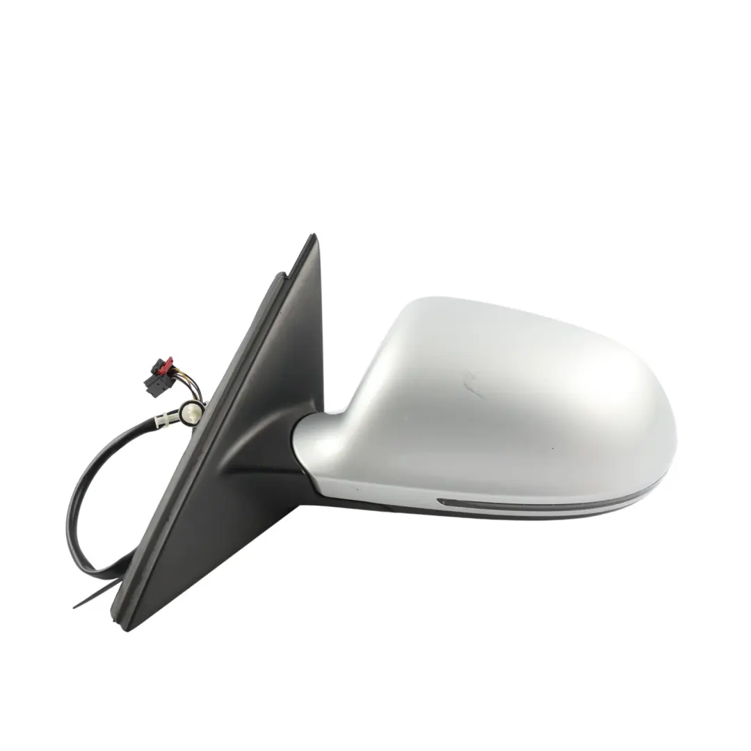 Audi A4 B8 Electric Wing Mirror Left N/S Ice Silver Metallic - X7W - SKU RHD-8K2857409D-ICS2 - Part number 8K2857409D