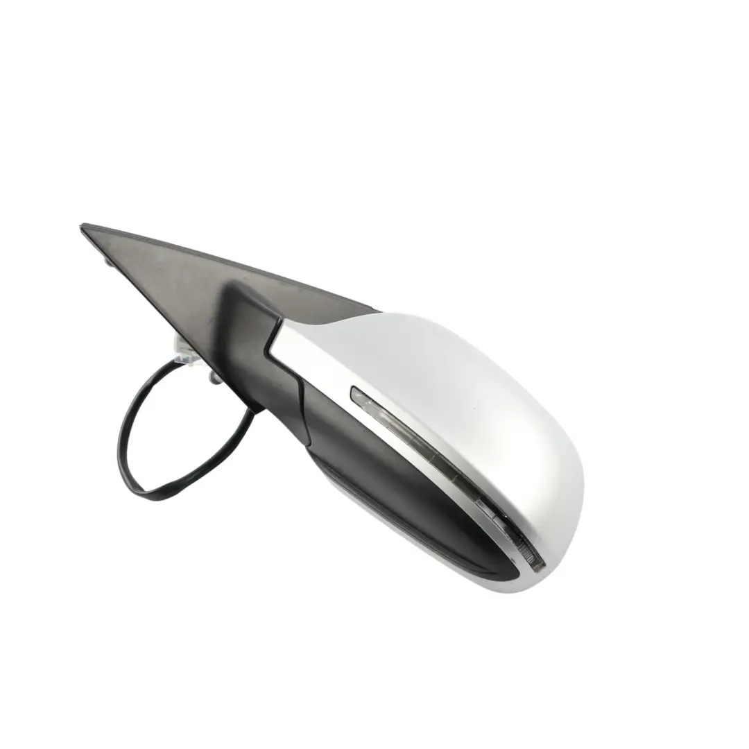 Audi A4 B8 Electric Wing Mirror Left N/S Ice Silver Metallic - X7W - SKU RHD-8K2857409D-ICS2 - Part number 8K2857409D