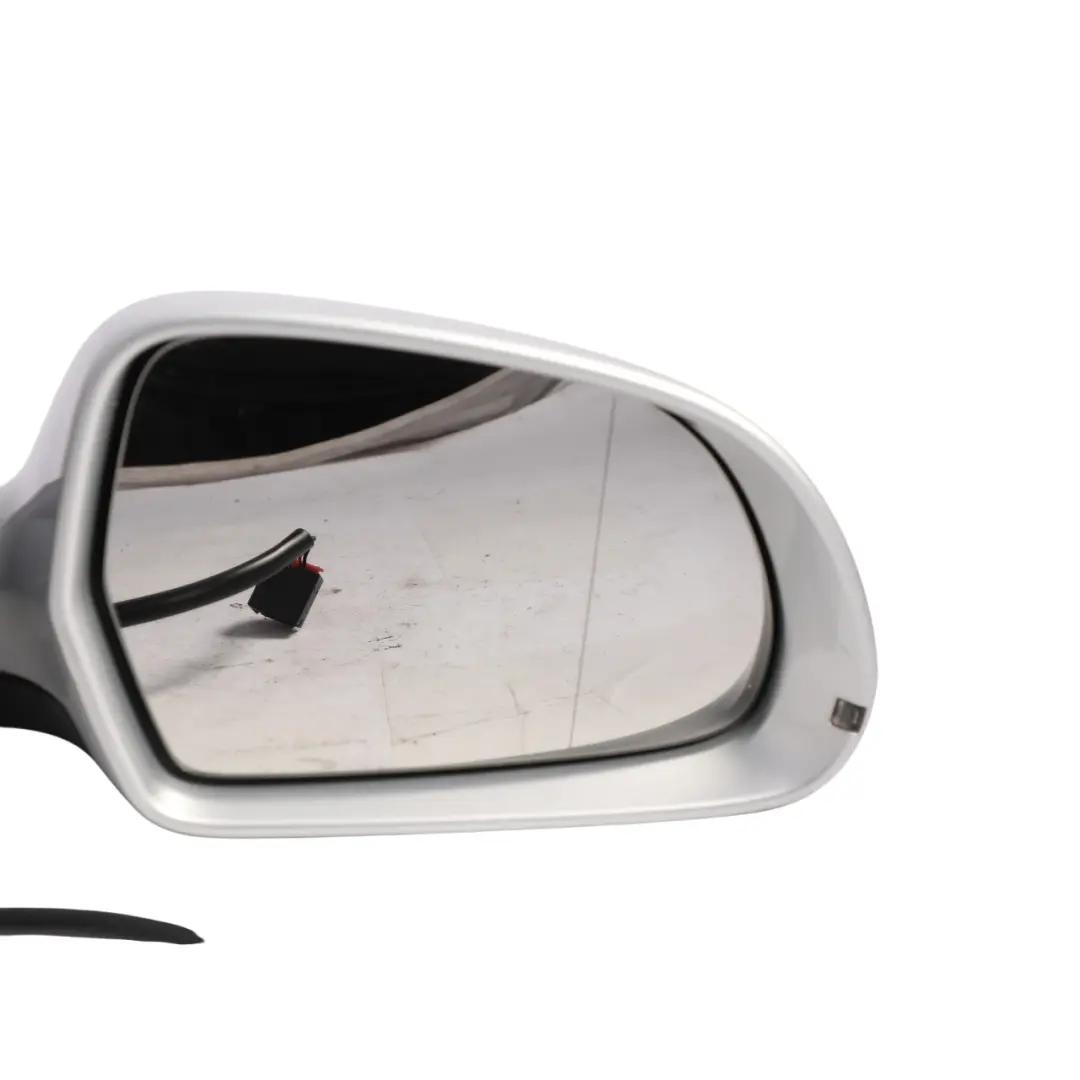 Audi A4 B8 Door Wing Mirror Electric Right O/S Ice Silver Metallic - X7W - SKU RHD-8K2857410D-ICS - Part number 8K2857410D