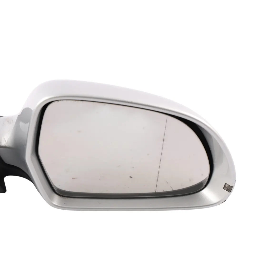 Audi A4 B8 2008 Door Wing Mirror Electric Right O/S Ice Silver Metallic - X7W - SKU RHD-8K2857410D-ICS1 - Part number 8K2857410D