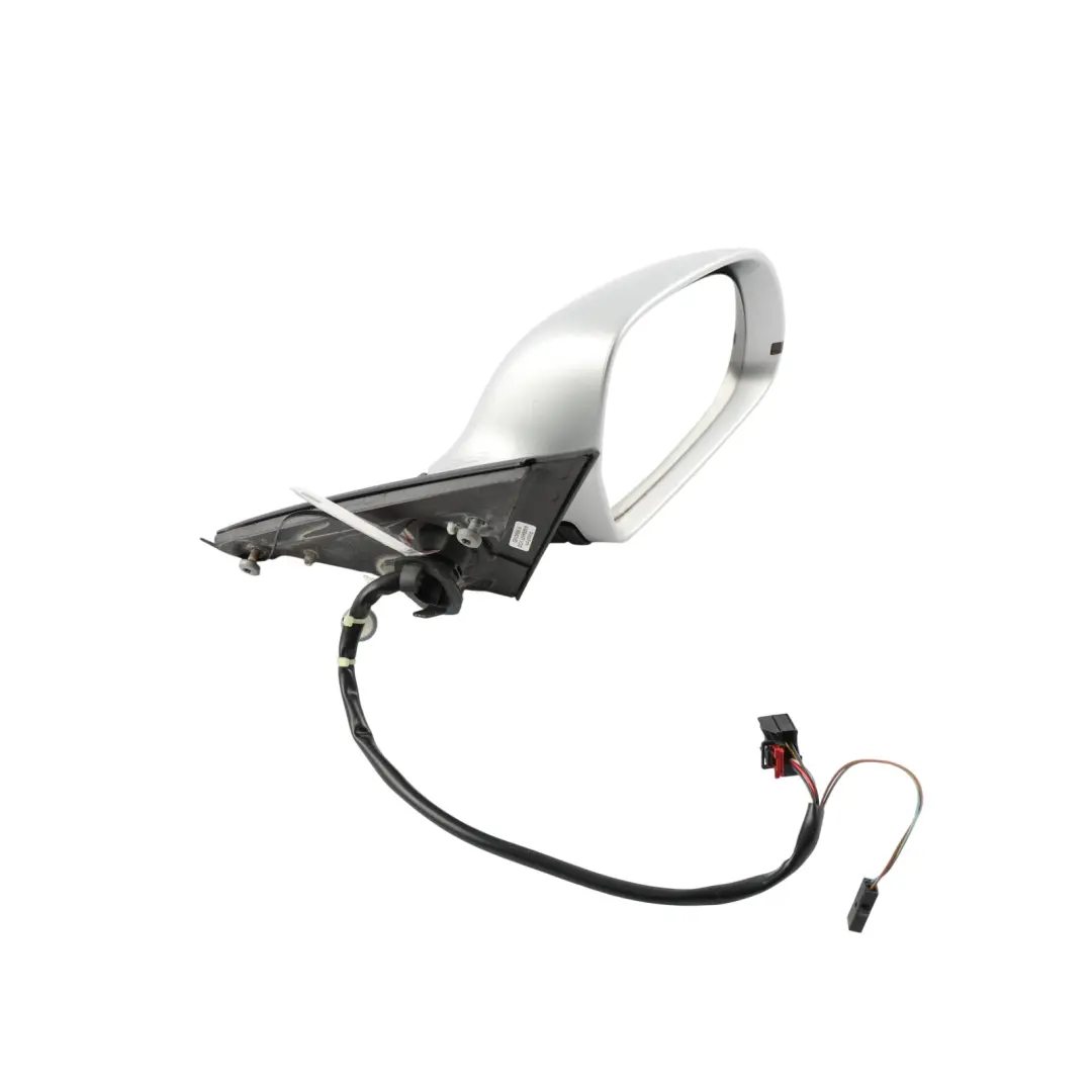 Audi A4 B8 2008 Door Wing Mirror Electric Right O/S Ice Silver Metallic - X7W - SKU RHD-8K2857410D-ICS1 - Part number 8K2857410D