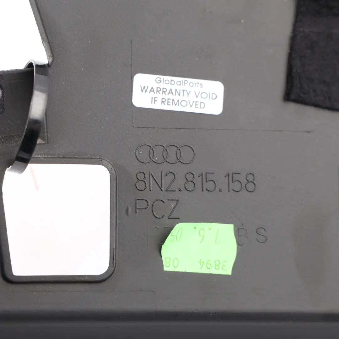 8N Centre Console Air Channel Trim Cover Panel Right O/S to Audi TT with Part number 8N2815158 Audi TT 8N Centre Console Air Channel Trim Cover Panel Right O/S - SKU RHD-8N2815158 - Part number 8N2815158