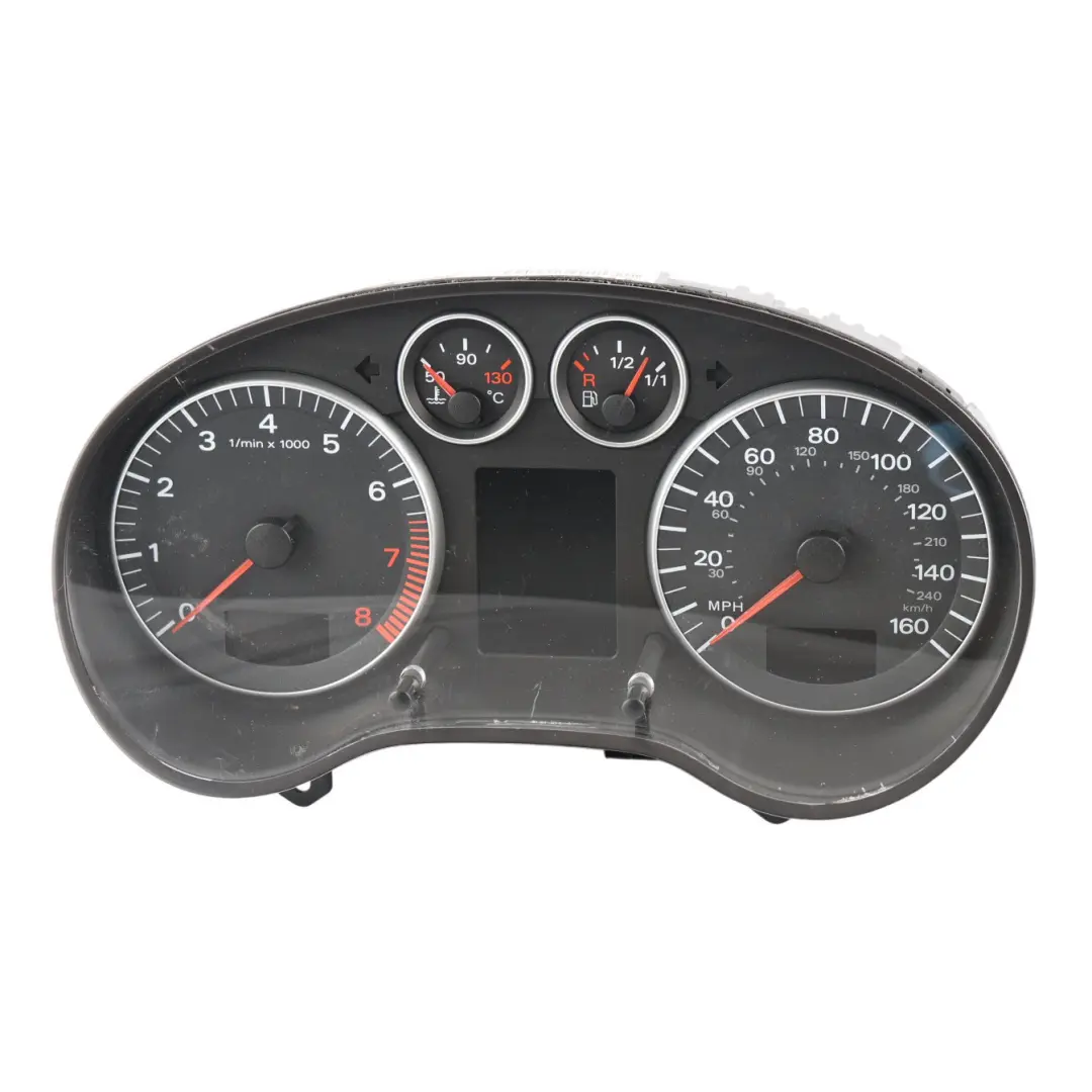 Audi A3 8P Instrument Cluster Speedometer Clocks Petrol Manual - SKU RHD-8P0920980J - Part number 8P0920980J