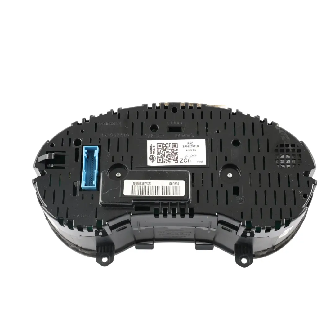Audi A3 8P Instrument Cluster Speedometer Clocks Diesel Manual - SKU RHD-8P0920981B - Part number 8P0920981B