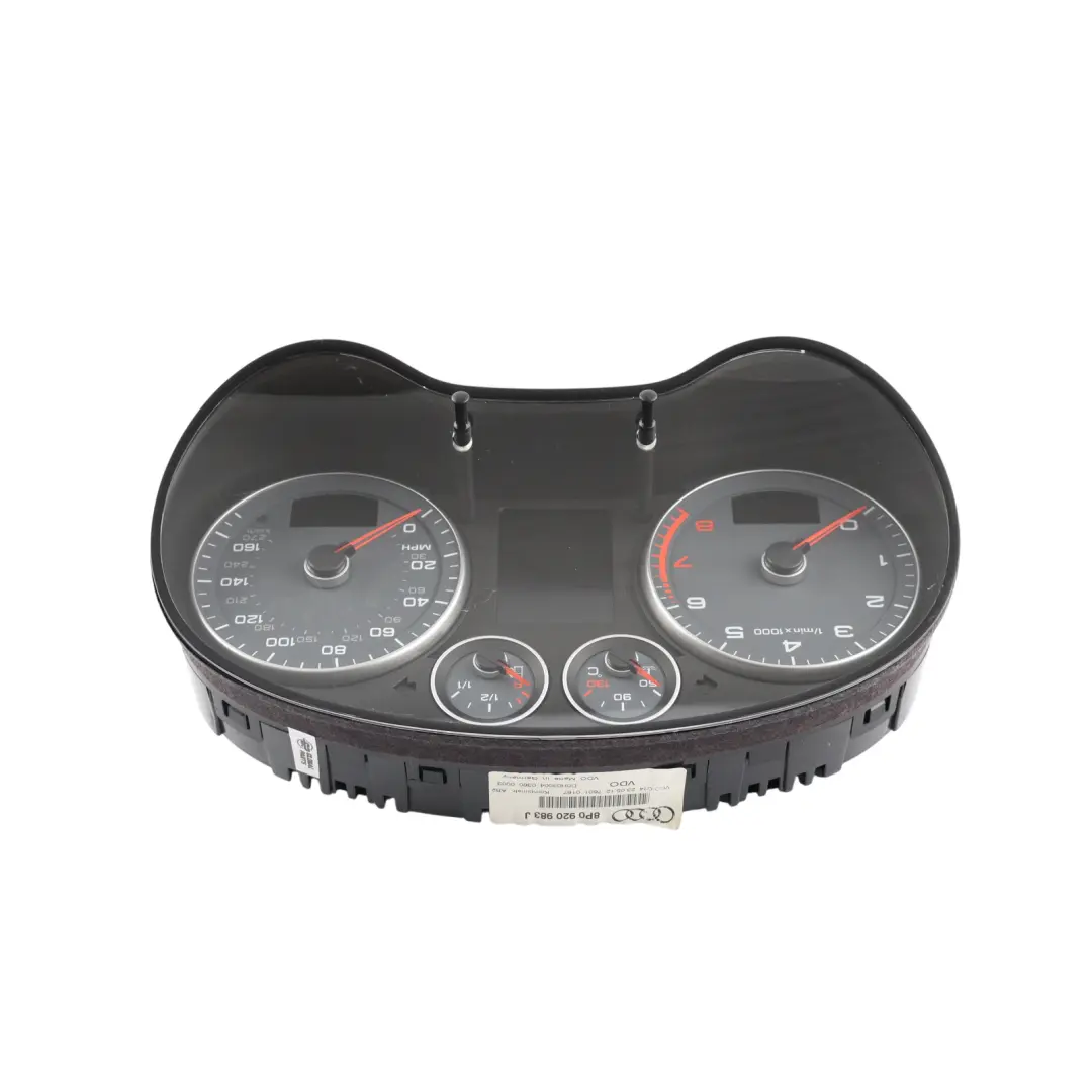 Audi A3 8V Instrument Cluster Speedometer Clocks Petrol Manual - SKU RHD-8P0920983J - Part number 8P0920983J