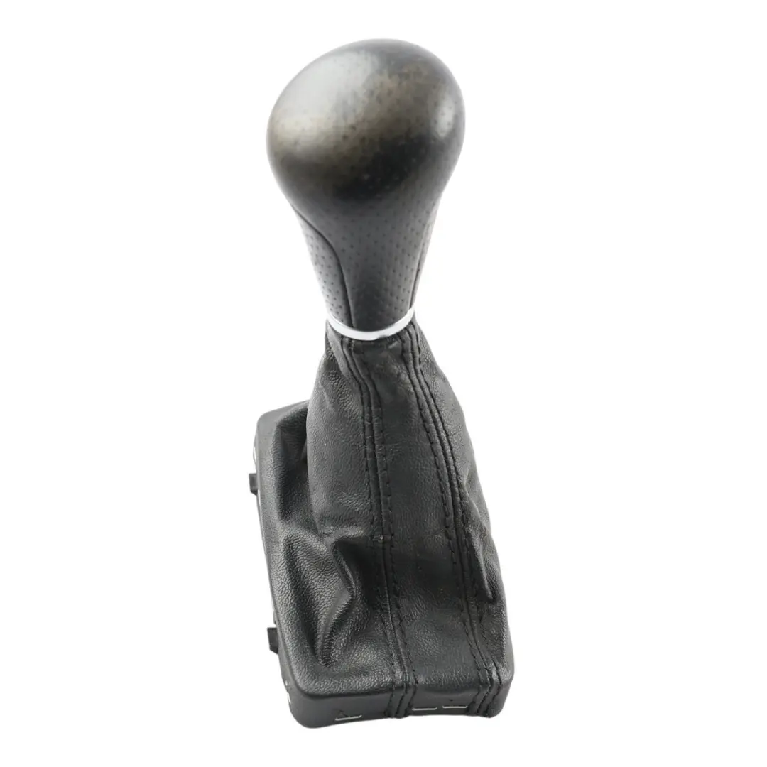 Audi Q7 4L Gear Selector Lever Cover Knob Automatic Leather Black - SKU RHD-8P2713141C-1 - Part number 8P2713141C