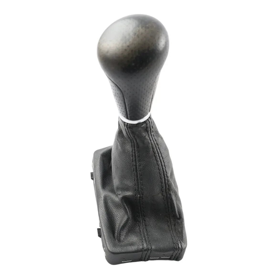 Audi Q7 4L Gear Selector Lever Cover Knob Automatic Leather Black 8P2713141C
