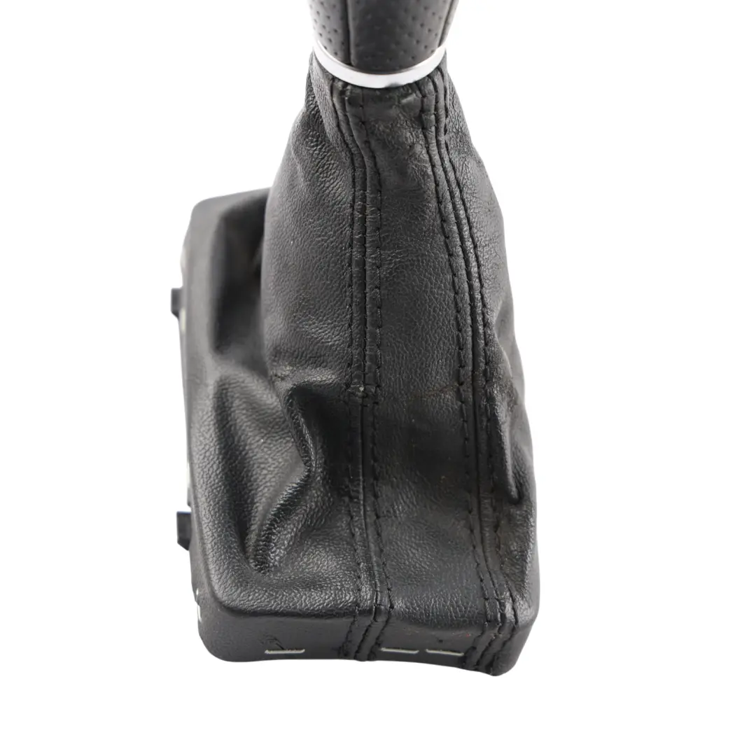 Audi Q7 4L Gear Selector Lever Cover Knob Automatic Leather Black - SKU RHD-8P2713141C-1 - Part number 8P2713141C