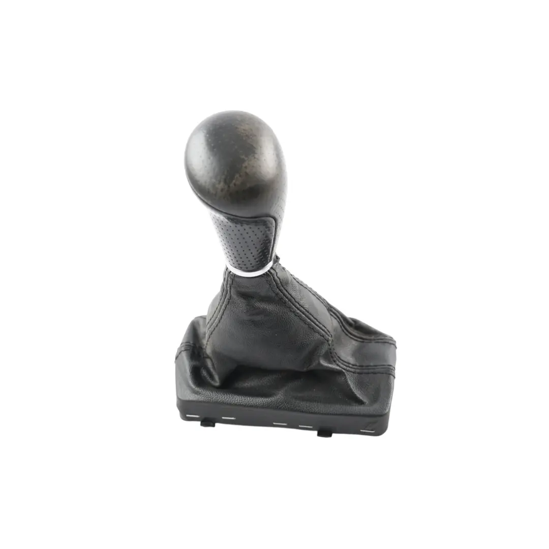 Audi Q7 4L Gear Selector Lever Cover Knob Automatic Leather Black - SKU RHD-8P2713141C-1 - Part number 8P2713141C