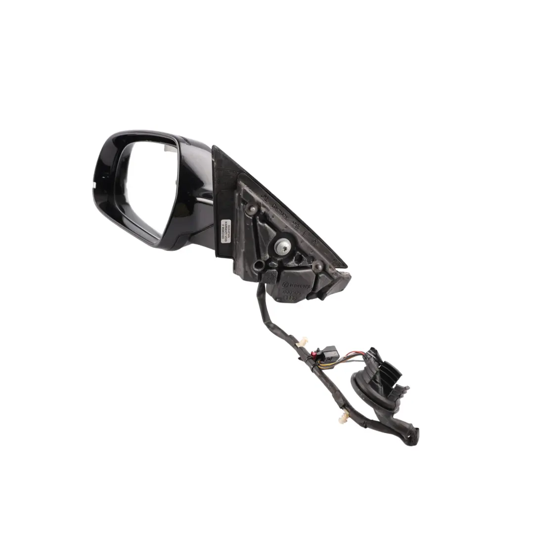 Audi A3 8P Door Wing Mirror Left N/S Brilliant Black Metallic Y9B - SKU RHD-8P2858531FB-BBL1 - Part number 8P2858531FB