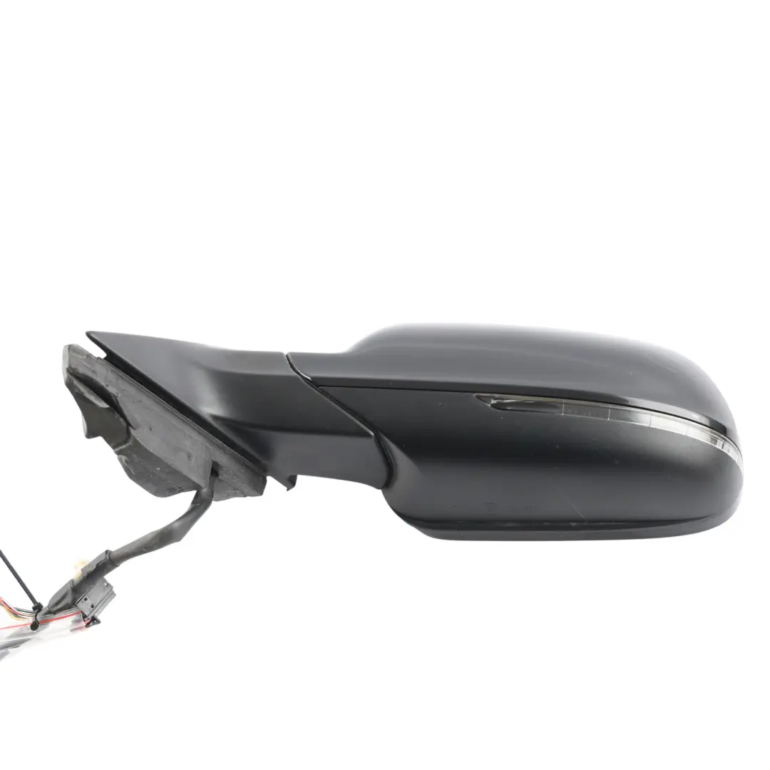 Audi A3 8P Door Wing Mirror Left N/S Brilliant Black Metallic Y9B - SKU RHD-8P2858531FB-BBL1 - Part number 8P2858531FB