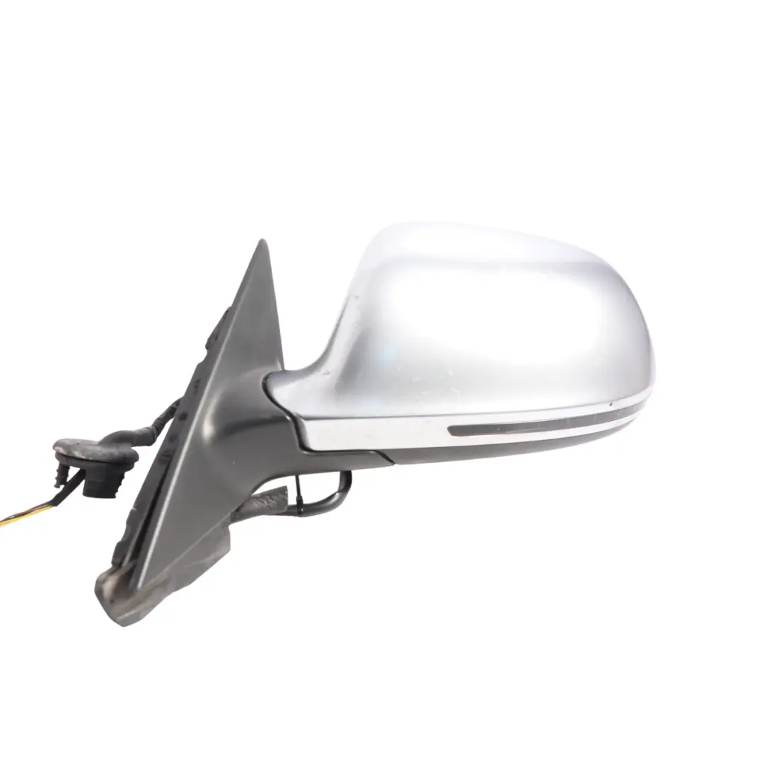 Audi A3 8P Door Wing Mirror Outside Left N/S Aluminium Finish - SKU RHD-8P2858531EB-ALU1 - Part number 8P2858531EB