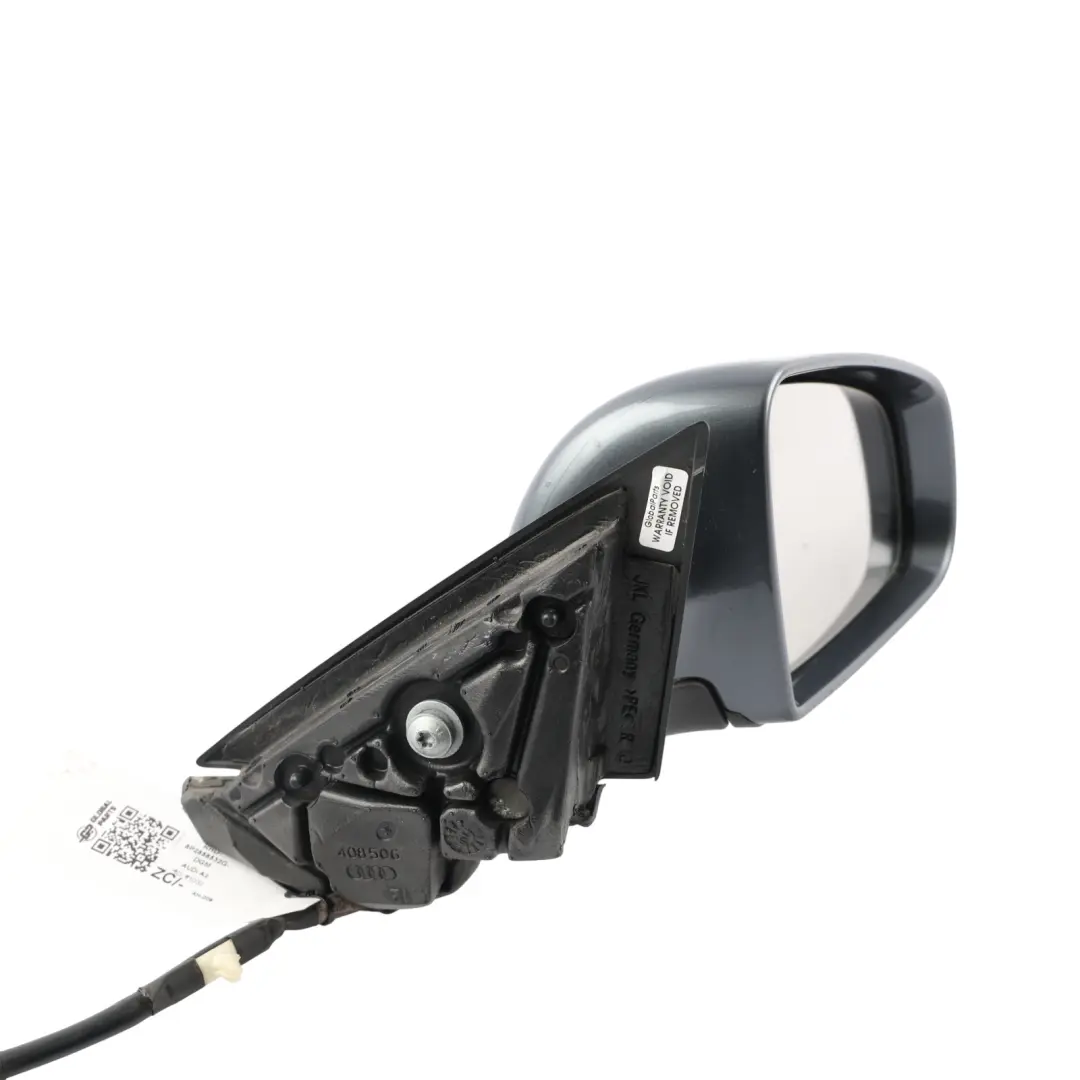 Audi A3 8P Wing Mirror Door Right O/S Dolphin Grey Metallic - X7Z - SKU RHD-8P2858532G-DGM - Part number 8P2858532G