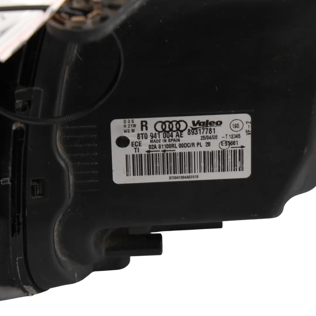 Headlight Headlamp Light Front Right O/S to Audi A5 8T Xenon with Part number 8T0941004AE Audi A5 8T Xenon Headlight Headlamp Light Front Right O/S - SKU RHD-8T0941004AE - Part number 8T0941004AE
